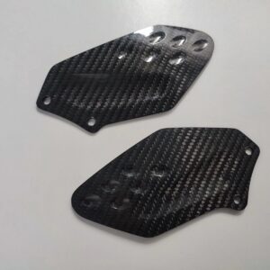 Carbon Fibre BMW S1000RR 2010-2013 Heel Guards Foot Plates rearset kick plates