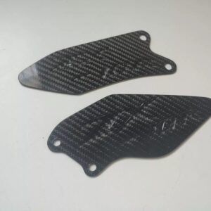 Carbon Fibre Kawasaki ZX10R ZX 10 R 2006 - 2010 Heel Guards Foot Plates rearset